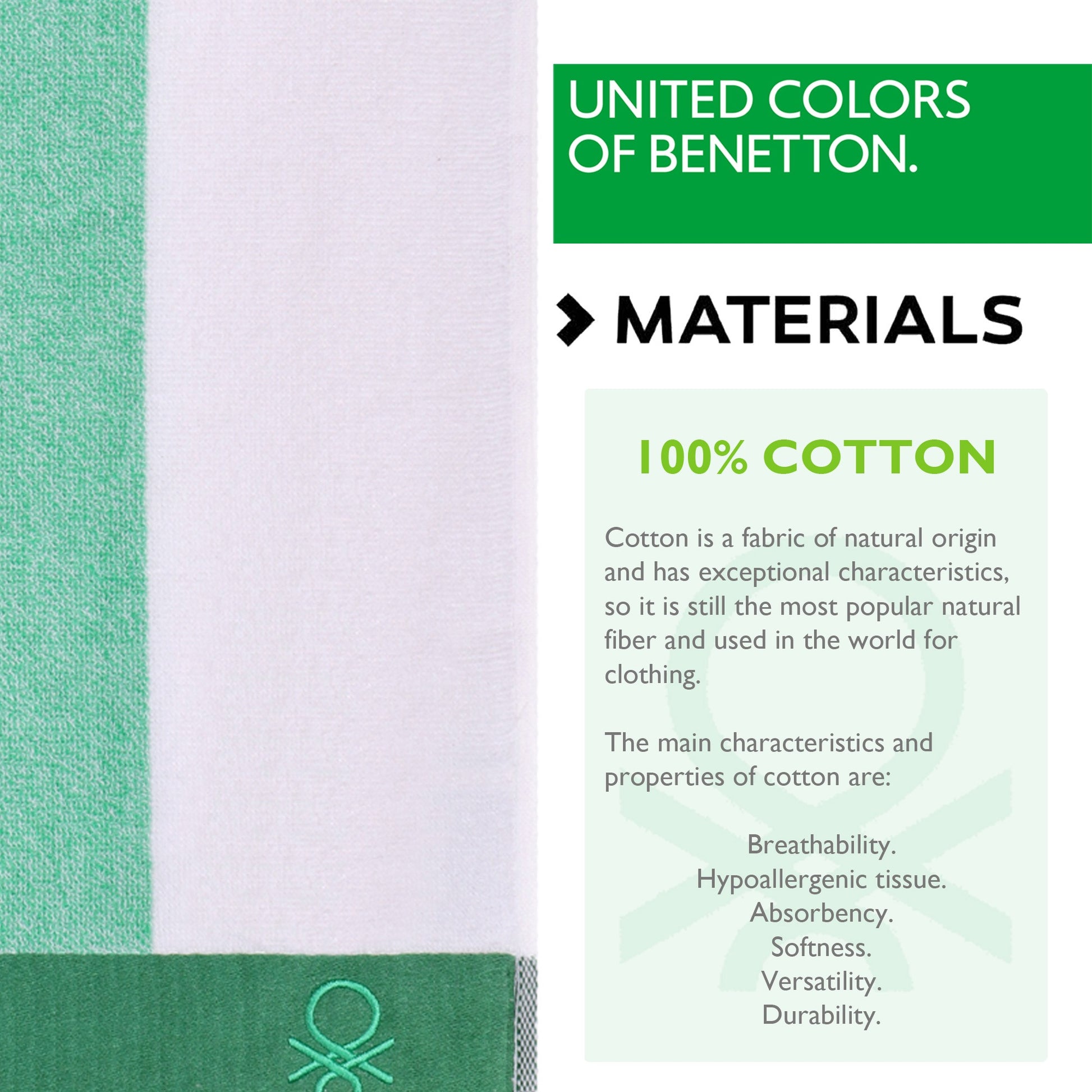 Set 2 Toalla De Playa 90x160cm 450gsm Terry 100%algodon Casa Benetton_1