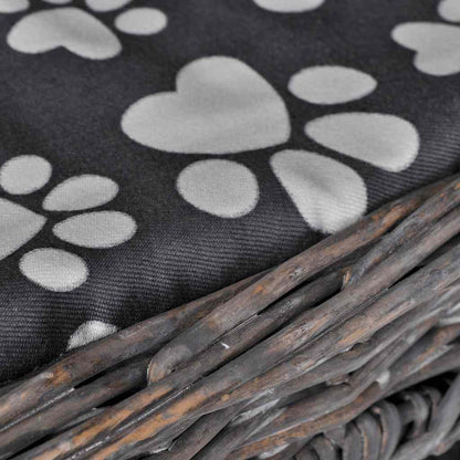 Vidaxl Casa/cama/rascador/castillo Para Mascotas De Sauce Con Cojín_4