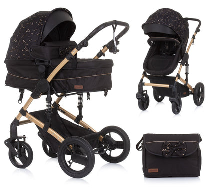 Carrito De Bebé Camea Dúo Convertible Con Bolso Ebony_0