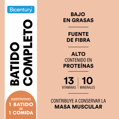 Batido Completo Chocolate BICENTURY 436g