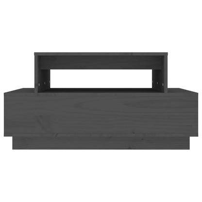 Mesa De Centro Madera Maciza De Pino Gris 80x55x40,5 Cm_3