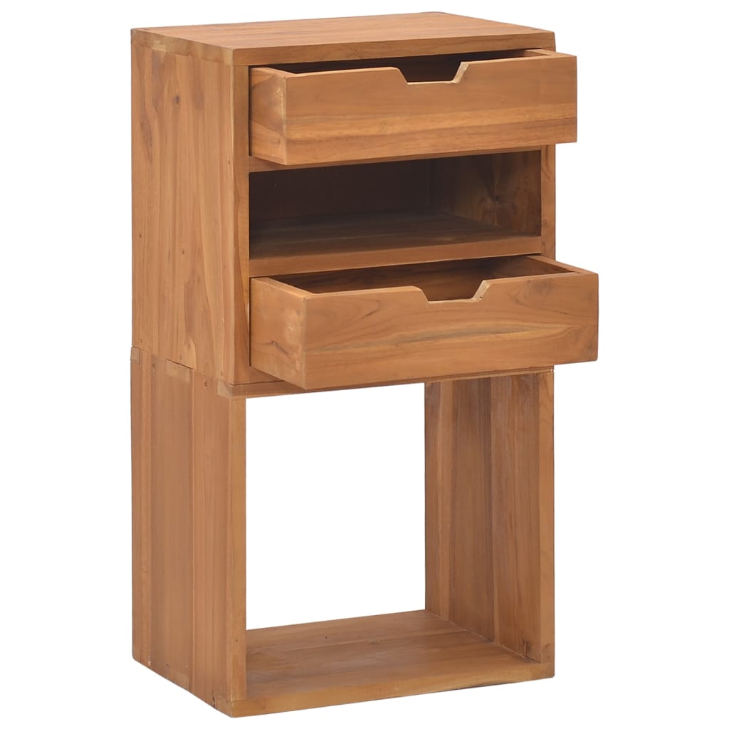 Mueble De Almacenaje Madera Maciza De Teca 40x30x76 Cm_1