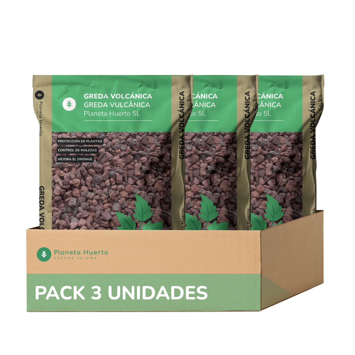 Greda volcánica Planeta Huerto 15 Litros