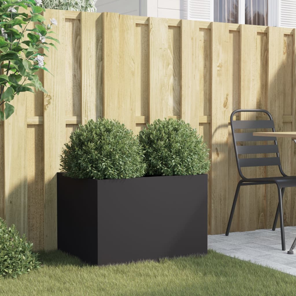 Jardinera Acero Negro 62x47x46 Cm_2