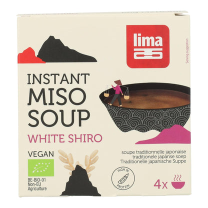 Sopa Instantánea de Shiro Miso blanco Bio Lima, 4x16,5 g