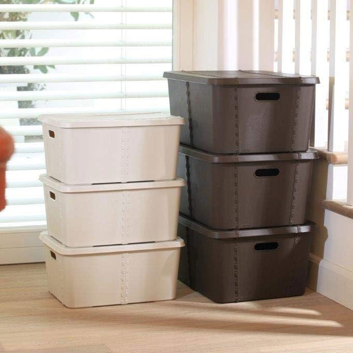 Life Story Caja Almacenaje Con Tapa Medium 25l Gris Anthracite_3