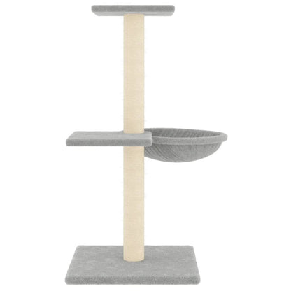 Vidaxl Rascador Para Gatos Con Postes De Sisal Gris Claro 72 Cm_3