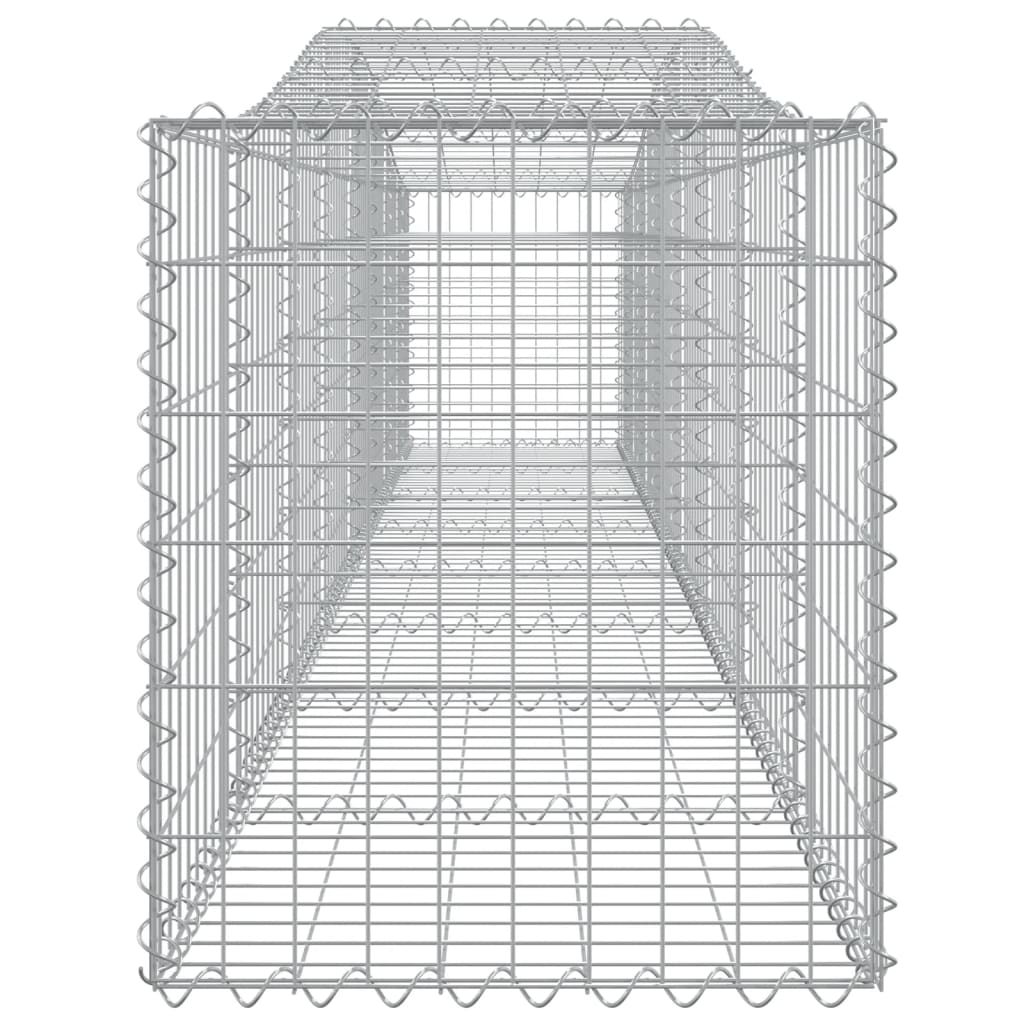 Cestas De Gaviones 25 Uds Forma De Arco Hierro 400x50x60/80 Cm_4