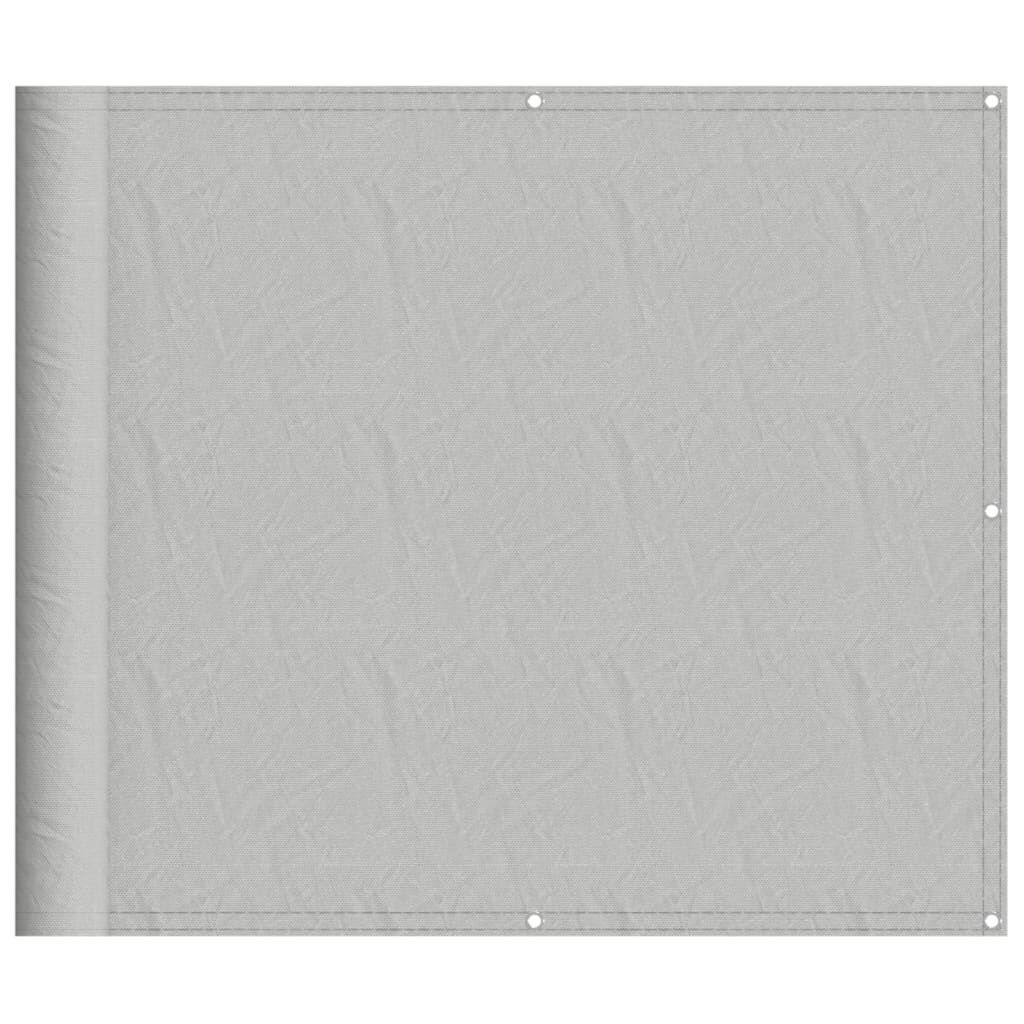 Vidaxl Pantalla De Balcón 100% Poliéster Oxford Gris Claro 90x600 Cm_0