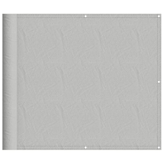 Vidaxl Pantalla De Balcón 100% Poliéster Oxford Gris Claro 90x600 Cm_0