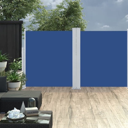 Vidaxl Toldo Lateral Retráctil Azul 160x600 Cm_1