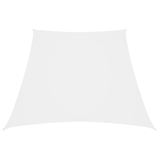 Vidaxl Toldo De Vela Trapezoidal Tela Oxford Blanco 3/4x3 M_0