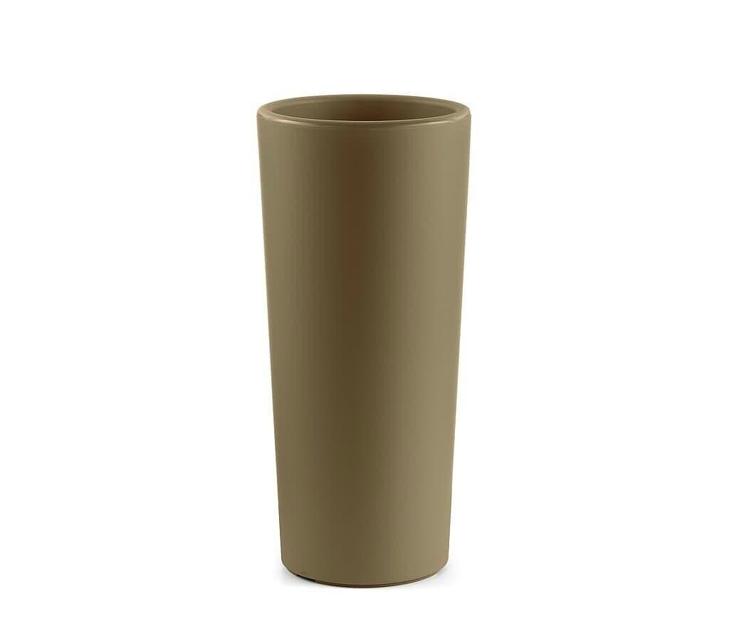 Veca Macetero Plástico Redondo Taupe 65 Cm