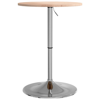 Mesa Alta De Madera Maciza Roble Ø50x89,5 Cm_3