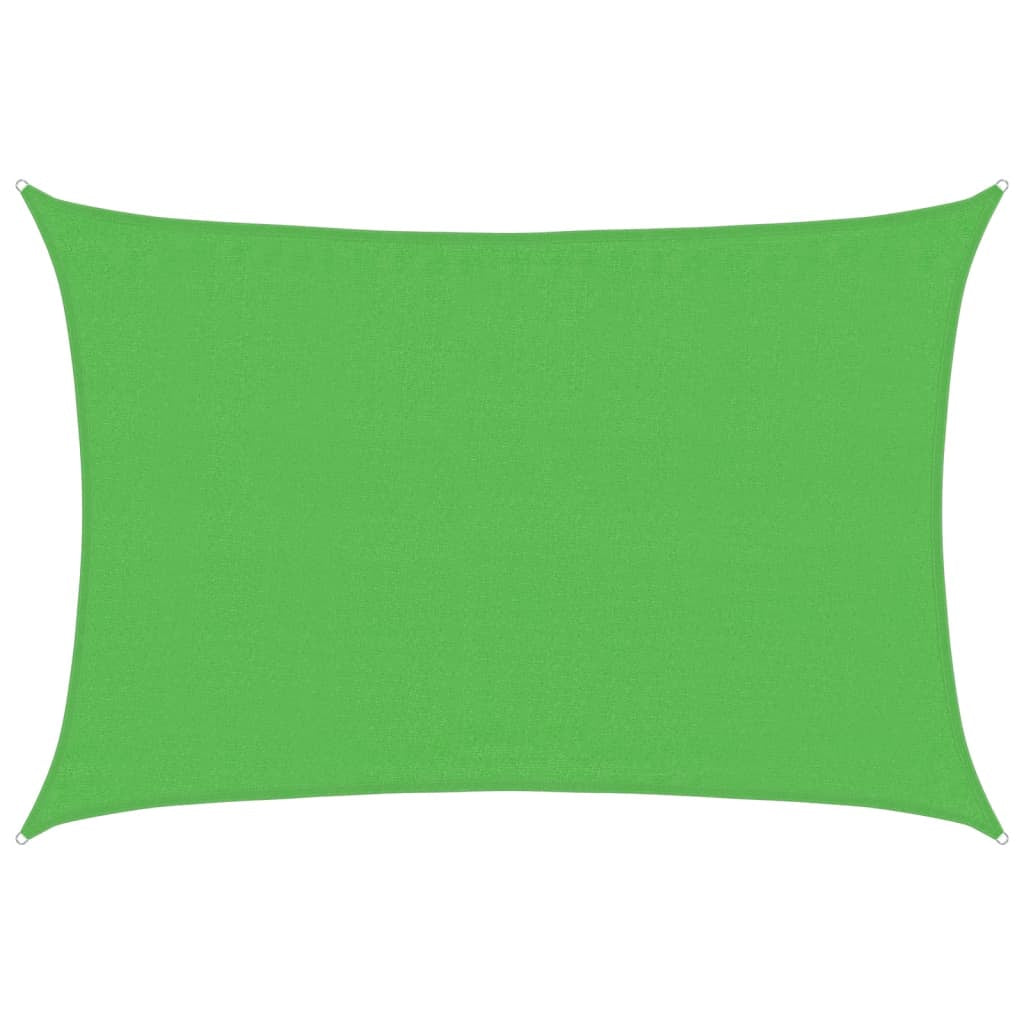 Vidaxl Toldo De Vela Hdpe Verde Claro 160 G/m² 3,5x4,5 M_0