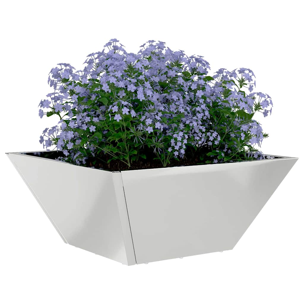 Macetero De Jardín 5 Uds. Plateado 35 X 35 X 15 Cm_2