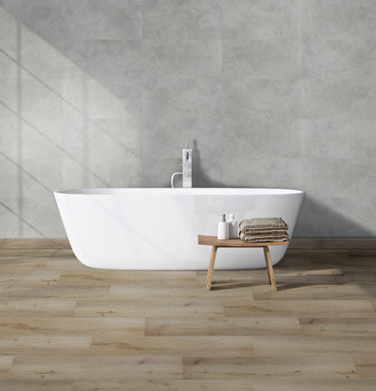 Aqua Click Tiles - Paneles De Pared A Prueba De Agua Y Panel De Sueloe  - Brighton  - Gris - 12 Paneles (2,23m²)