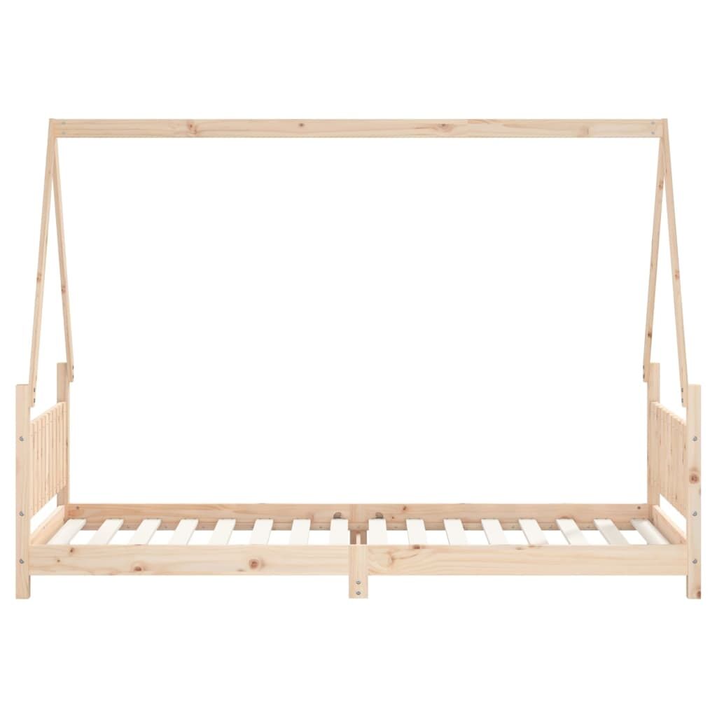 Vidaxl Estructura De Cama Para Niños Madera Maciza De Pino 80x200 Cm_3