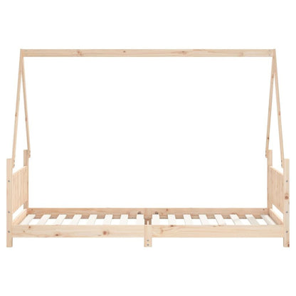 Vidaxl Estructura De Cama Para Niños Madera Maciza De Pino 80x200 Cm_3