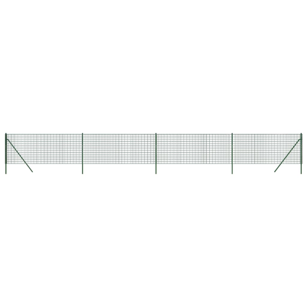 Cerca De Alambre De Acero Galvanizado Verde 1x10 M / Vetonek_0