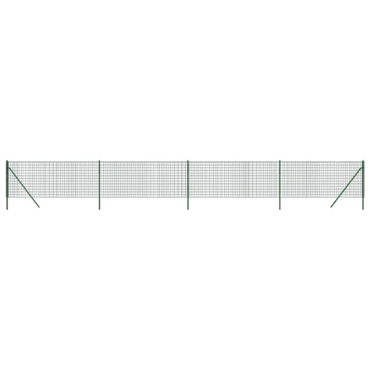 Cerca De Alambre De Acero Galvanizado Verde 1x10 M / Vetonek_0