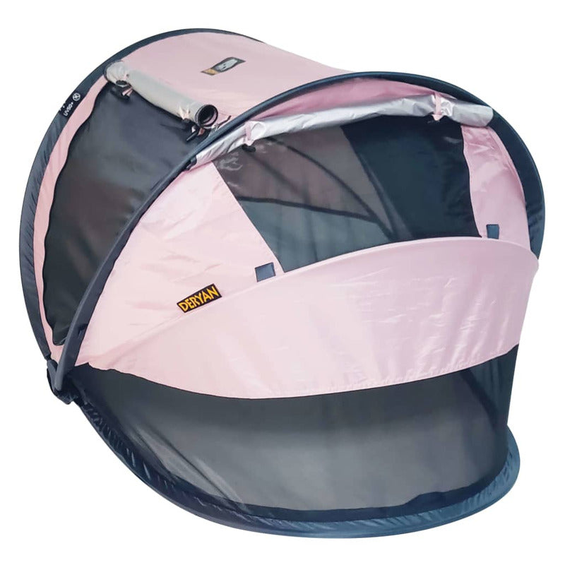 Deryan Cuna De Viaje Desplegable Toddler Luxe Con Mosquitera Rosa_2