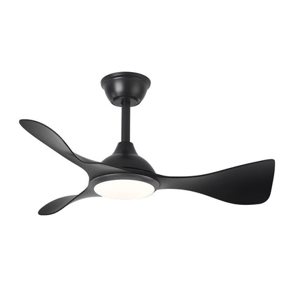 Ventilador Dc Caiman 36w 3600lm Negro 89d 3aspas 6vel 3000-4500-6500k Remoto+reg.intensidad+memoria+temporizador_1