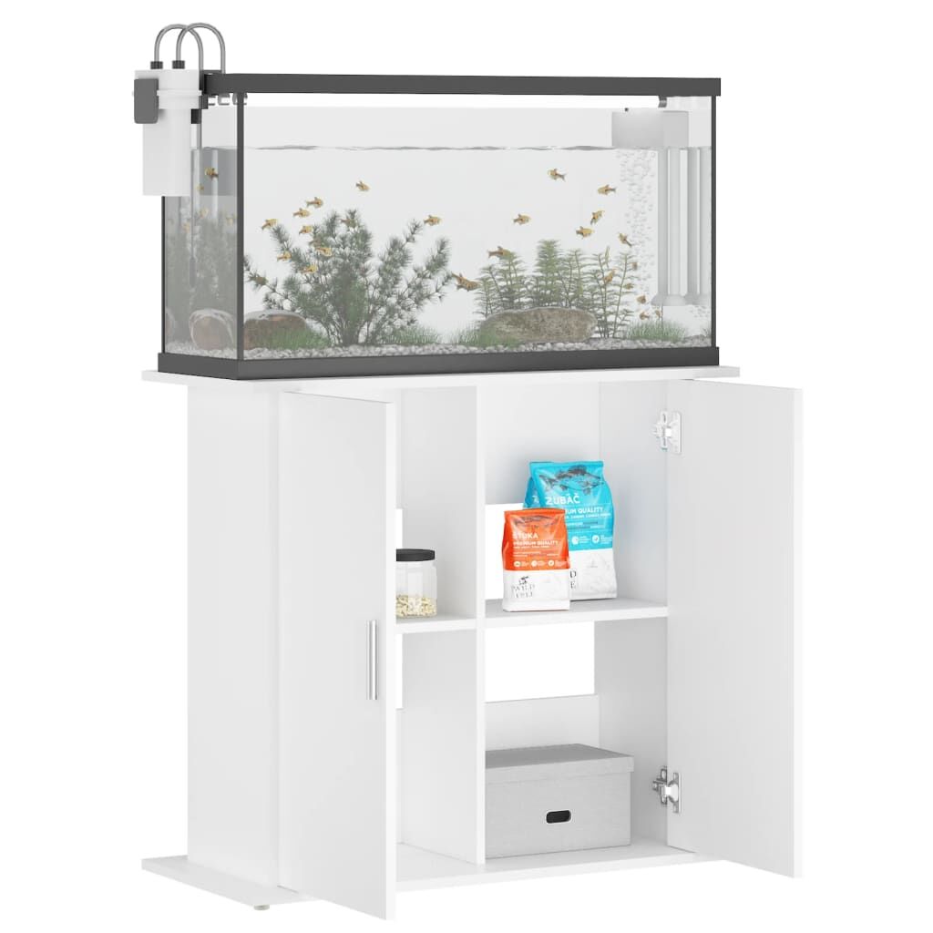 Vidaxl Soporte Para Acuario Madera De Ingeniería Blanco 81x36x73 Cm_3