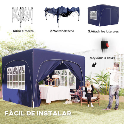 Outsunny Carpa Plegable 3x3 M_3