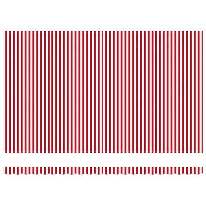 Toldo Retráctil Rojo Y Blanco 500 X 300 Cm Poliéster Y Aluminio_5