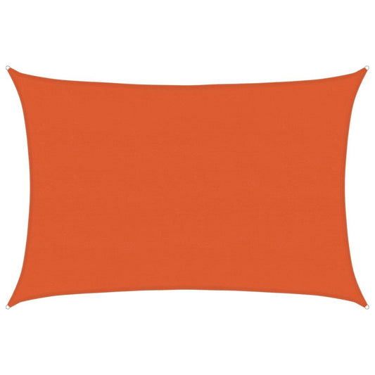 Vidaxl Toldo De Vela Rectangular Hdpe Naranja 160 G/m² 5x7 M_0