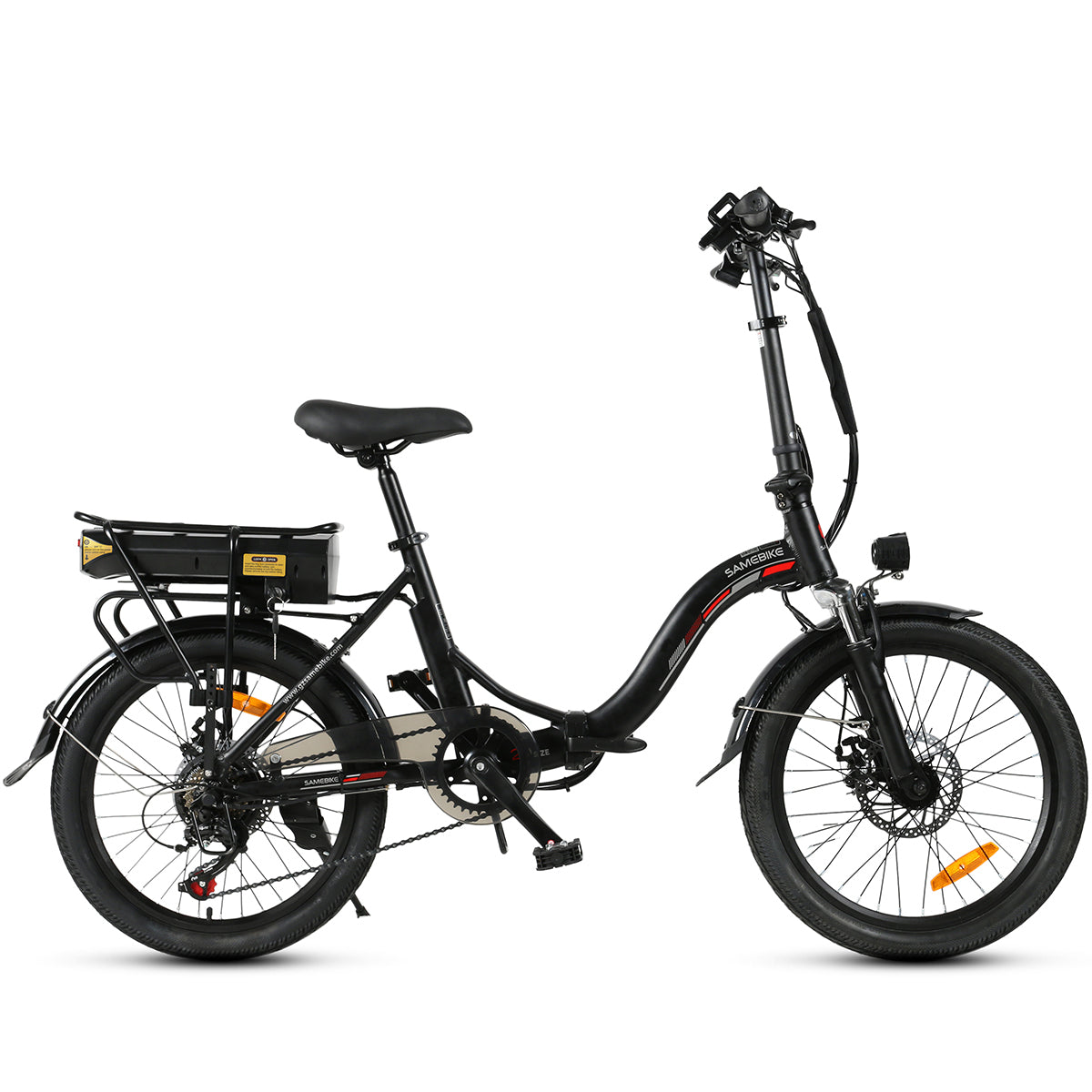 Bicicleta Eléctrica Plegable Samebike Jg20 350w-36v-10ah (360wh) - Rueda 20 Color Negro_1