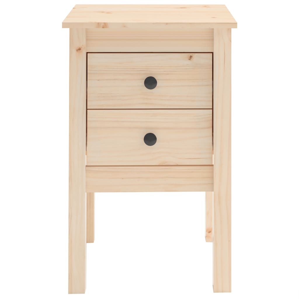 Mesitas De Noche 2 Uds Madera Maciza De Pino 40x35x61,5 Cm_4