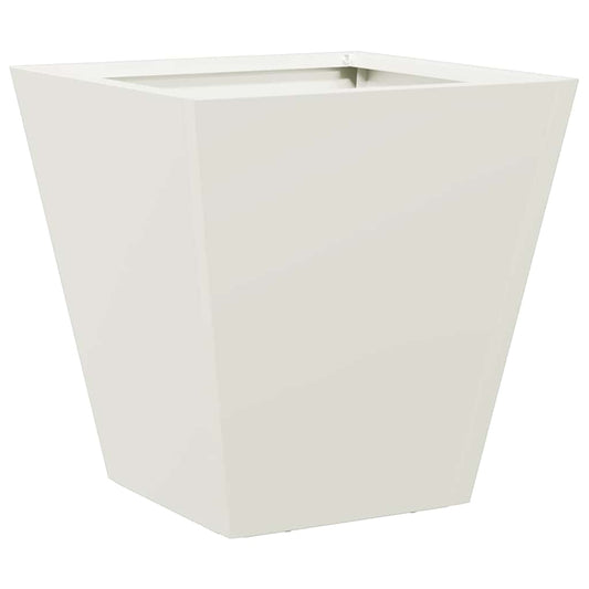 Jardinera Hexagonal Acero Blanca 30x30x30 Cm_0