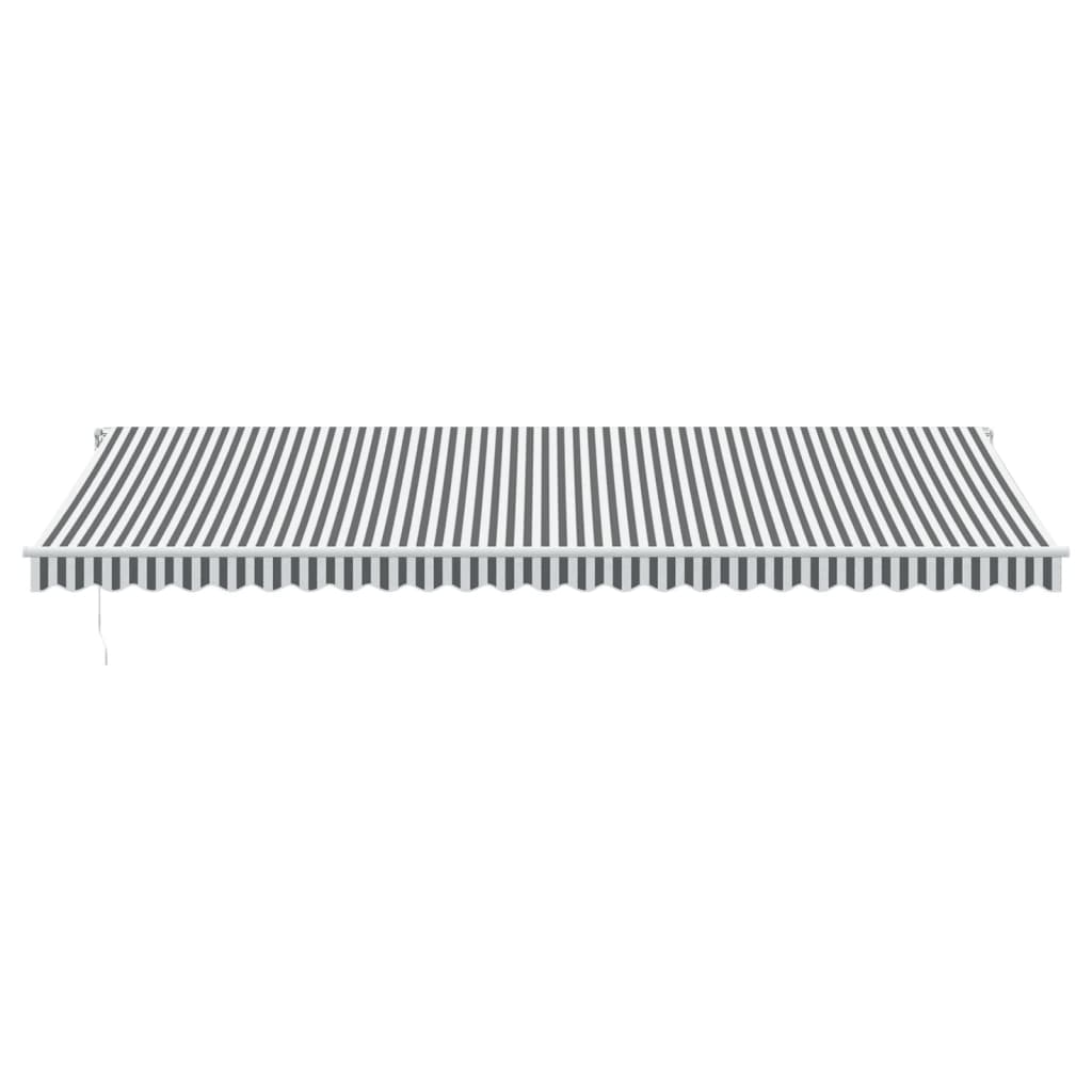 Toldo Retráctil Manual Luz Led Antracita Y Blanco 600x350 Cm_3