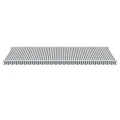 Toldo Retráctil Manual Luz Led Antracita Y Blanco 600x350 Cm_3