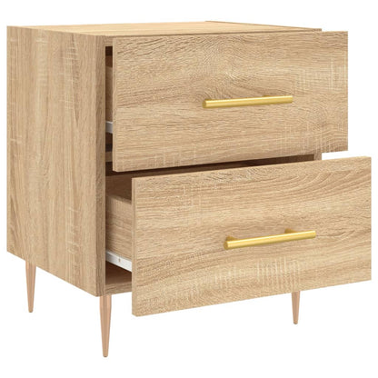 Mesita De Noche Madera De Ingeniería Roble Sonoma 40x35x47,5 Cm_3