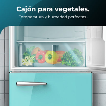 Cecotec Frigorífico Retro Bolero Coolmarket Combi Origin 300 Green E_3