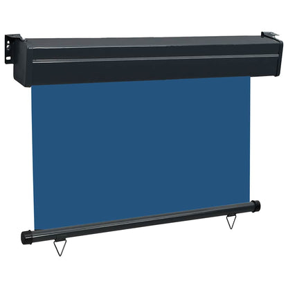 Vidaxl Toldo Lateral De Balcón Azul 125x250 Cm_4