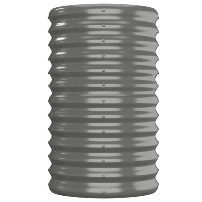 Jardinera Arriate Acero Galvanizado Gris 152x40x68 Cm_3