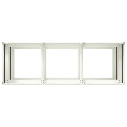 Jardinera De Acero Laminado En Frío Blanco 120x40x80 Cm_4