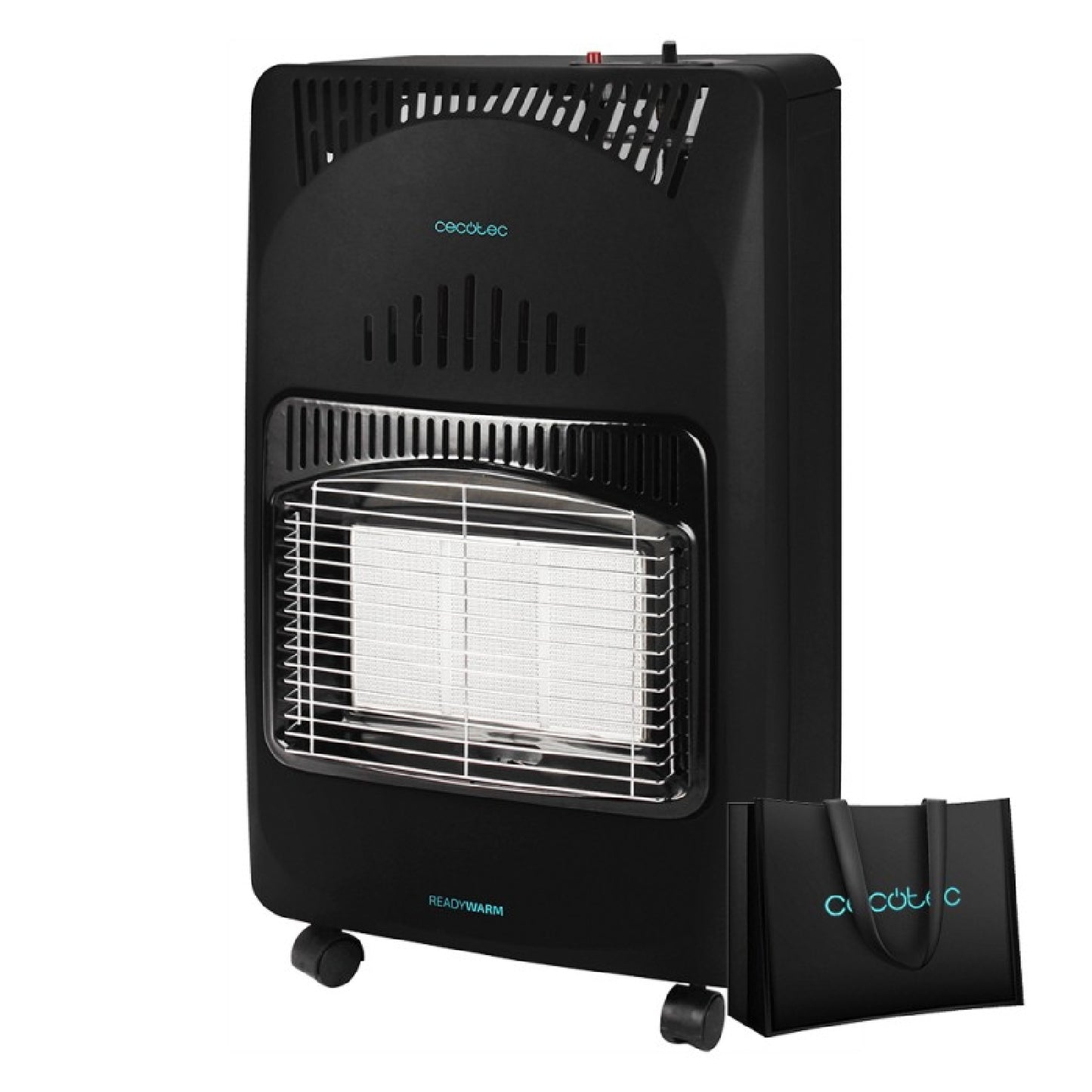 Cecotec Estufa De Gas Butano Plegable Readywarm 4000 Slim Fold +. 4200 W Con 3 Niveles, 4 Ruedas, Bombonas De 15 Kg_0