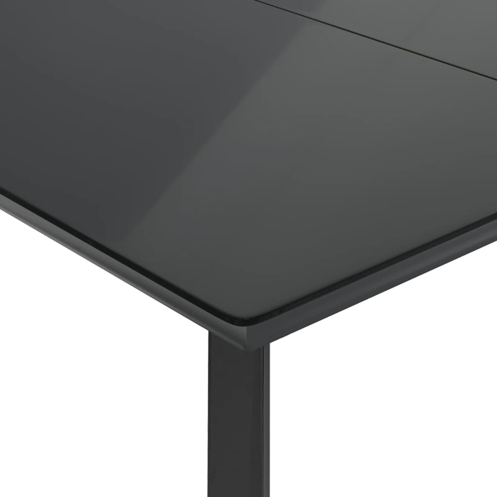 Set Comedor De Jardín 9 Pzas Cojines Ratán Sintético Gris Claro / Vetonek_2