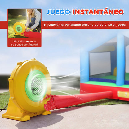Aiyaplay Castillo Hinchable Para Niños Con Soplador Tobogán Cama Elástica_5