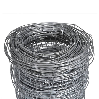 Valla De Jardín De Acero Galvanizado Plateado 50x1,6 M / Vetonek_4