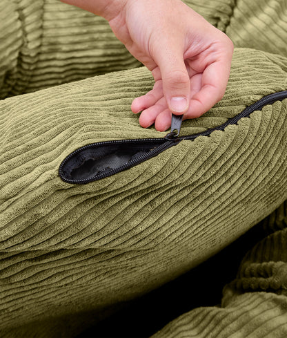 Cafide Cama Donut Para Perro Con Tejido De Pana Verde. Modelo Nuba. Talla L (100x100x25 Cm)_2