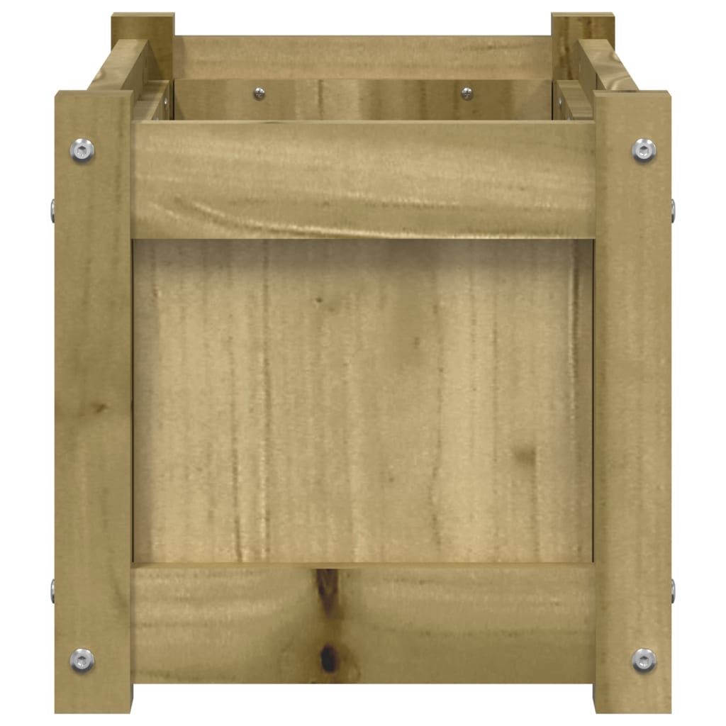 Jardinera De Madera De Pino Impregnada 60x31x31 Cm_5
