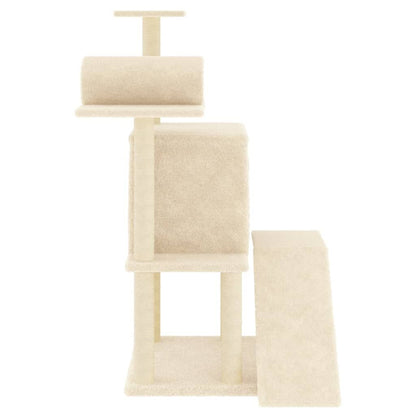 Vidaxl Rascador Para Gatos Con Postes De Sisal Color Crema 110,5 Cm_3