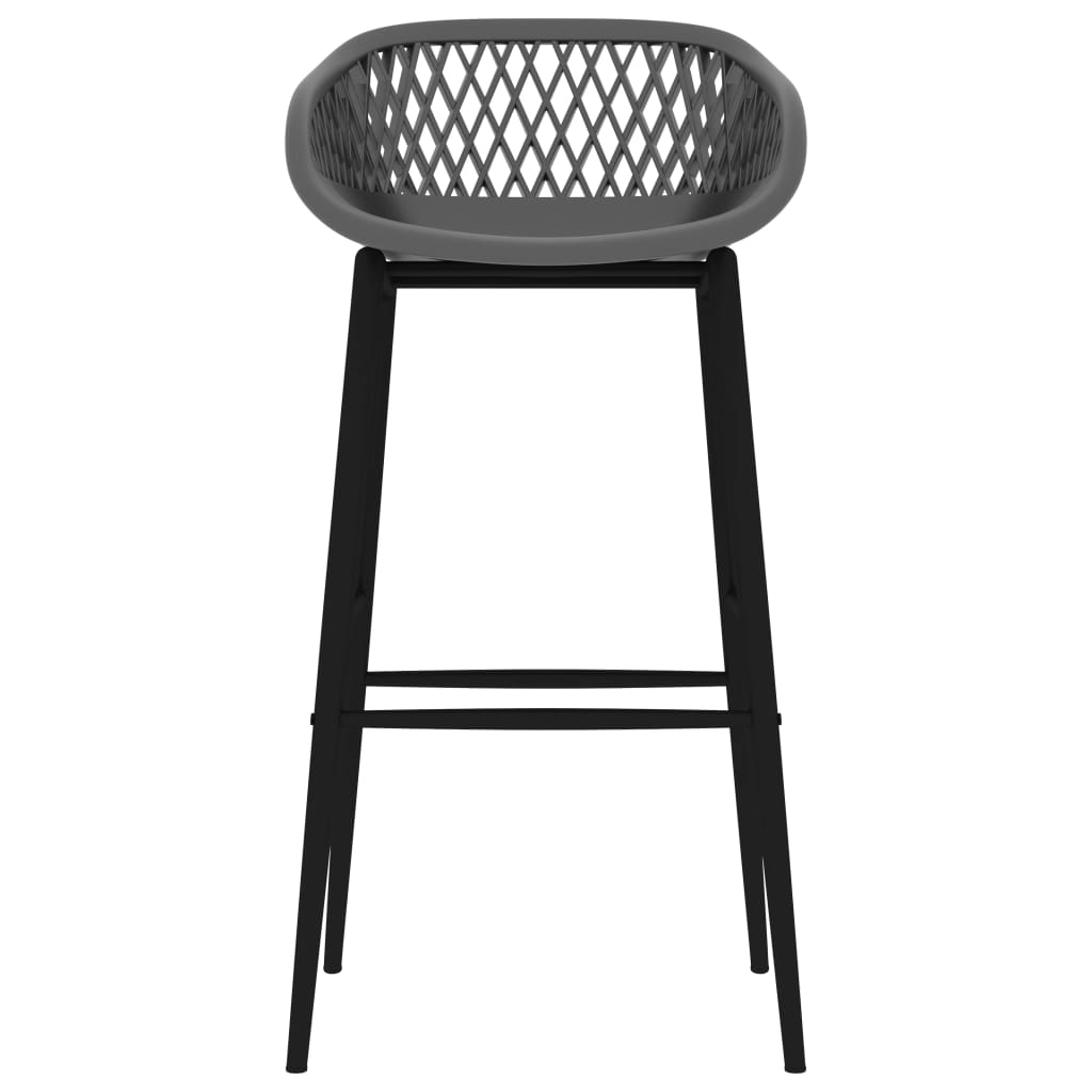 Taburetes De Cocina 2 Unidades Gris_1