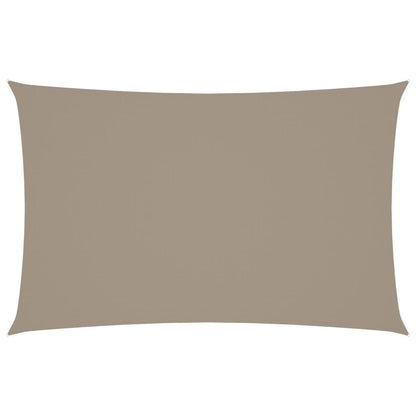 Vidaxl Toldo De Vela Rectangular Tela Oxford Gris Taupe 5x8 M_0